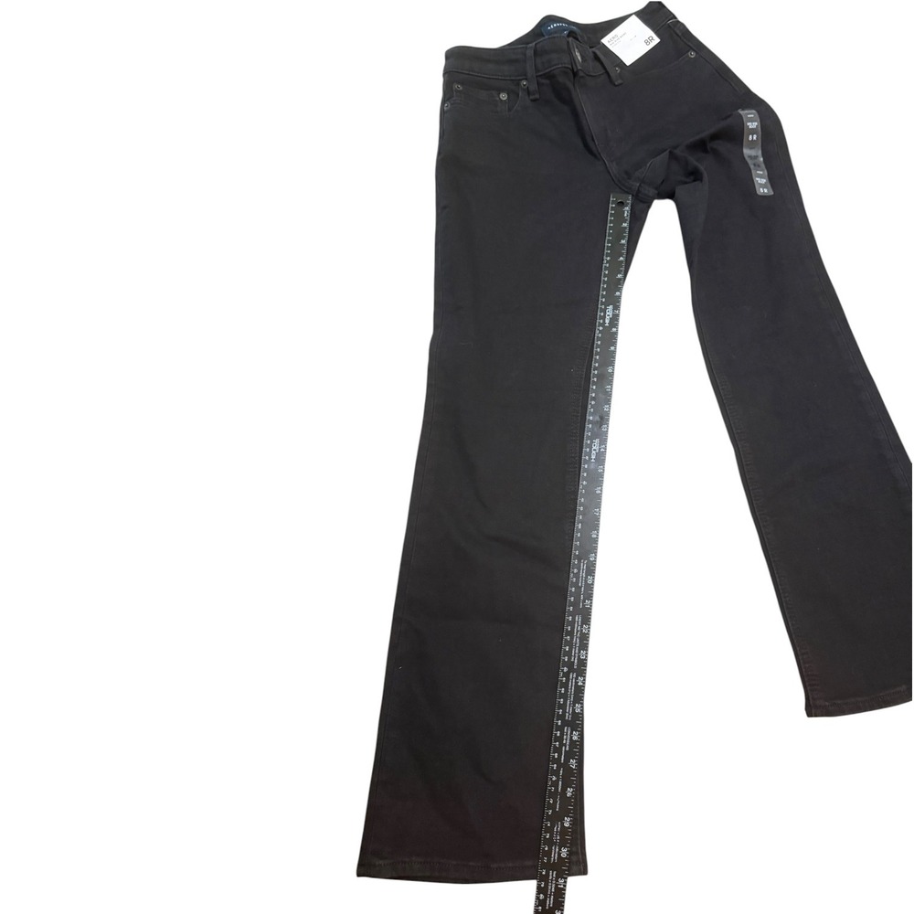 NWT Aeropostale Womens Mid Rise Bootcut Jeans Black Stretch Denim Size 8R - Picture 6 of 7